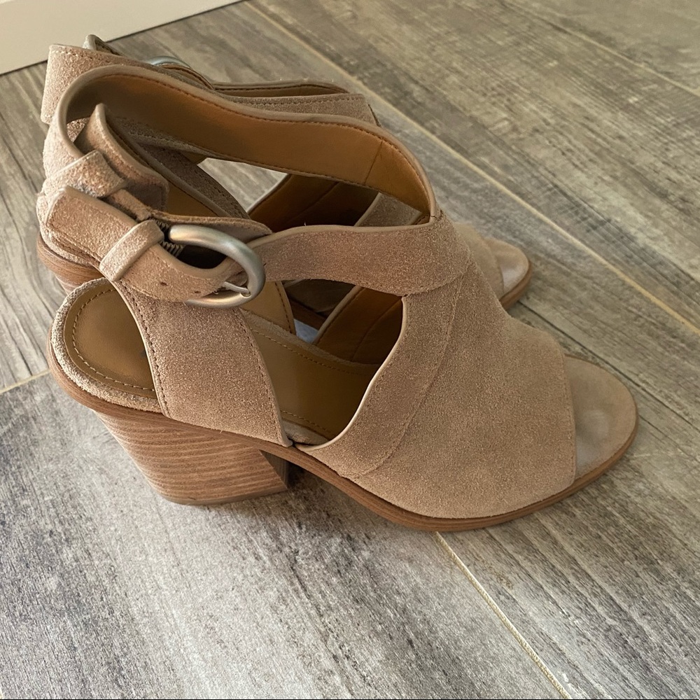 Marc Fisher ankle booties with open toe.  Size 8 1/2 med.  great condition.